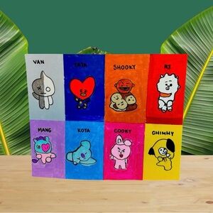 Colorful Cartoon Character Canvas Art
